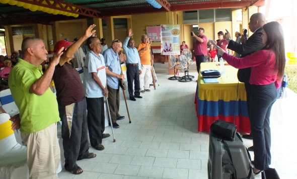 Juramentados Abuelos Contralores del Instituto Nacional Social “Dr. Marcos Serres Padilla”