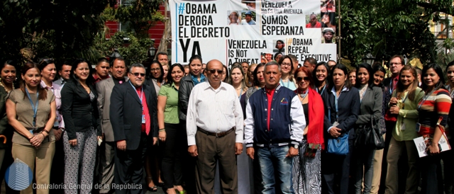 Contralor y máximas autoridades de la CGR firmaron contra decreto de Obama