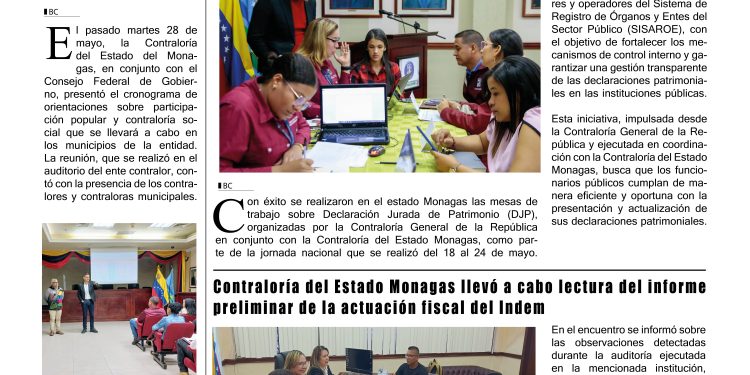 Monagas Bajo Control Mayo 2025